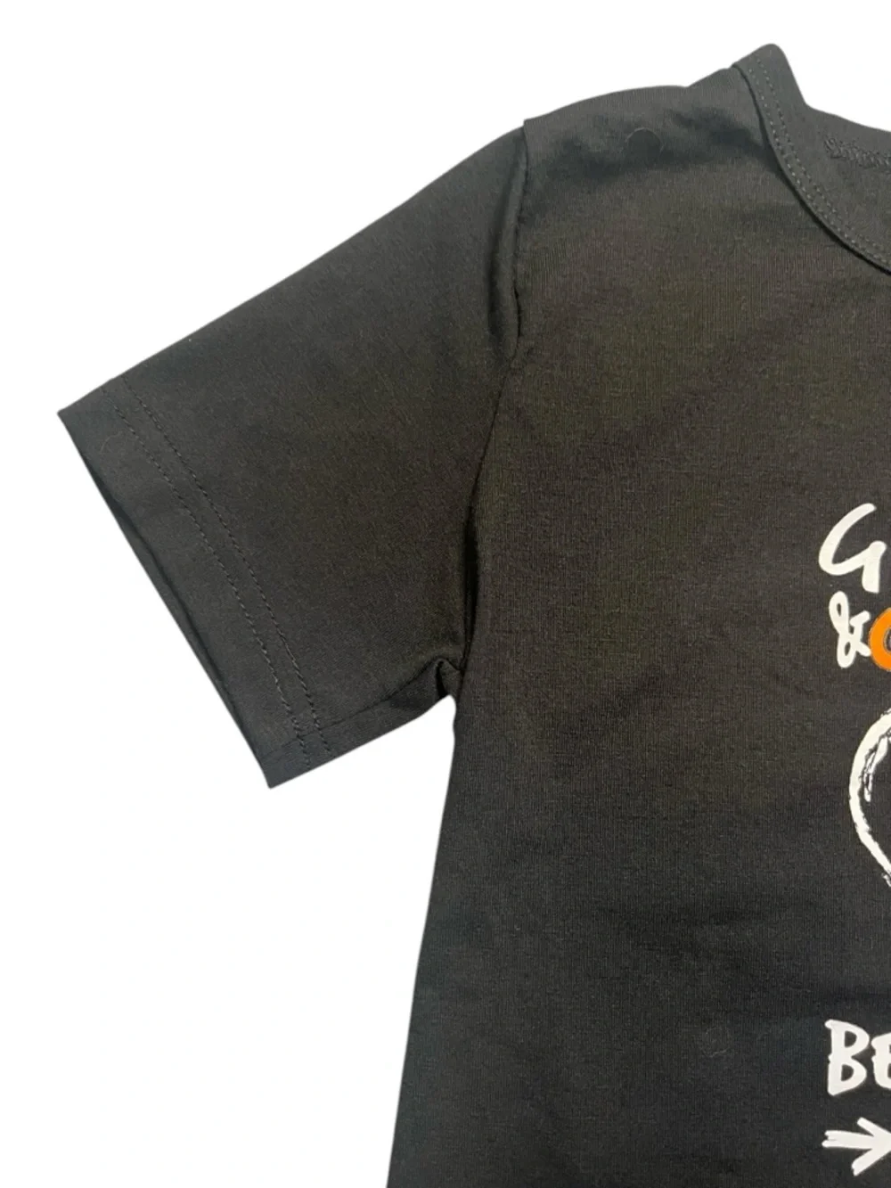 Grandma & Grandson Best Friends Tee Black Kids Shirt Graphic Size 6 Cotton